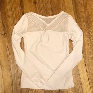 Lululemon Just Breathe pink long sleeve sz 4